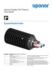 Uponor Ecoflex VIP Thermo præisoleret rør Twin MLCP 2 | Uponor
