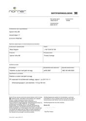 Certification 10304 (NO)