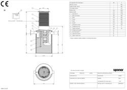 Type drawing of Uponor Oil Separator PE-3-0,66 (PDF)