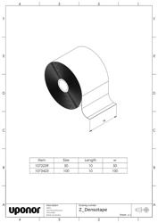 Mounting dimensions Densotape