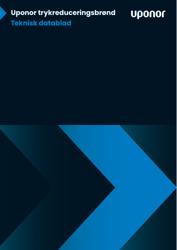 Uponor trykreduceringsbrønd Teknisk datablad (Danish)