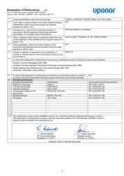Uponor DoP TACKER 1090917 INT (1091916)