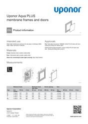 Informacija apie produktą Aqua PLUS membr frame-door (1125857)