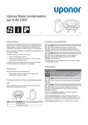 Опис Base condensation set S-80 230V (1140523)