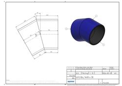 Type drawing of Uponor UVS bend 1400, 30 deg (PDF)