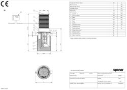 Type drawing of Uponor Oil Separator PE-3-0,3 (PDF)