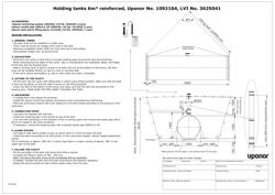 Uponor holding tank 6m3 reinforced, typedrawing (EN)