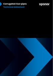 Corrugated riser pipes Technical datasheet (EN)