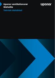 Uponor ventilationsrør Weholite, Teknisk datablad (Danish)