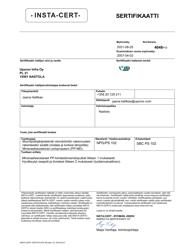 Sertifikaatti 4048 (FI). NPG/PS 102. Nordic Polymark