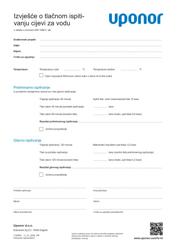 Izvješće o postavljanju Ecoflex pressure test water pipes (1133503)