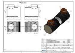Type drawing of Uponor IQ tank end-pair 1000 with 600 mm riser (EN)