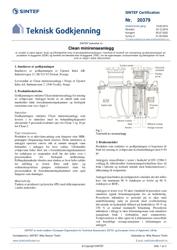 SINTEF Certification 20379 (NO)
