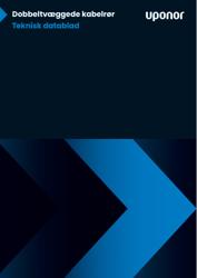 Dobbeltvæggede kabelrør Teknisk datablad (Danish)
