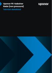 Uponor PE-kabelrør Røde (non pressure), Teknisk datablad (Danish)