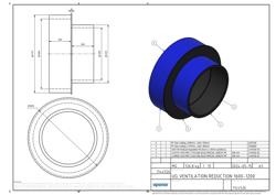 Type drawing of Uponor UVS reduction piece 1600-1200 (PDF)