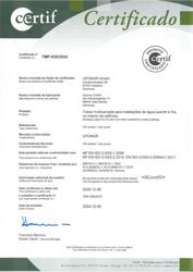 Uponor CER Uni Pipe PLUS SYS MECH CERTIF TMP 058-2019 PT PT (1088490)
