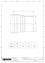 Mounting dimensions Connector 110