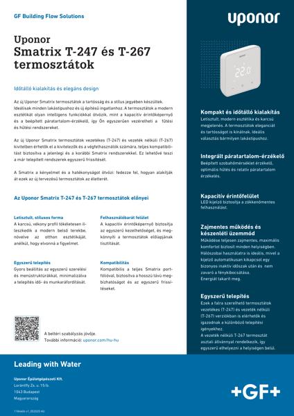 Uponor Smatrix termosztátok