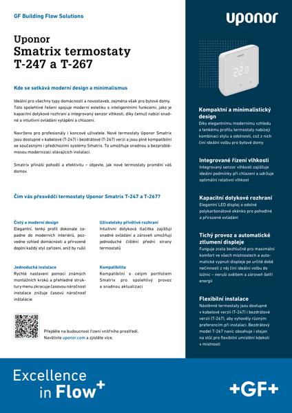 Uponor Smatrix termostaty