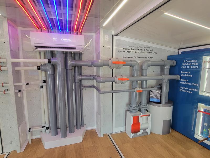 Mechanical Hub Meets the Mobile Uponor Experience Center at The Leading with Water Tour