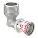 Uponor S-Press PLUS Gomito maschio 25-R1"MT