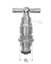 GF JRG upper part with T-handle DN15/DN20