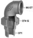 GF Malleable Fittings gomito raccordo sede piana 97 97 1/2 G