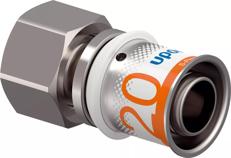Uponor S-Press PLUS adapter swivel nut 20-G1/2"FT Uni-C