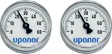 Uponor Vario PLUS bepattintós hőmérő 0-60°C D=40mm