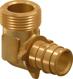 Uponor Q&E elbow adapter male thread PL 16-G1/2"MT
