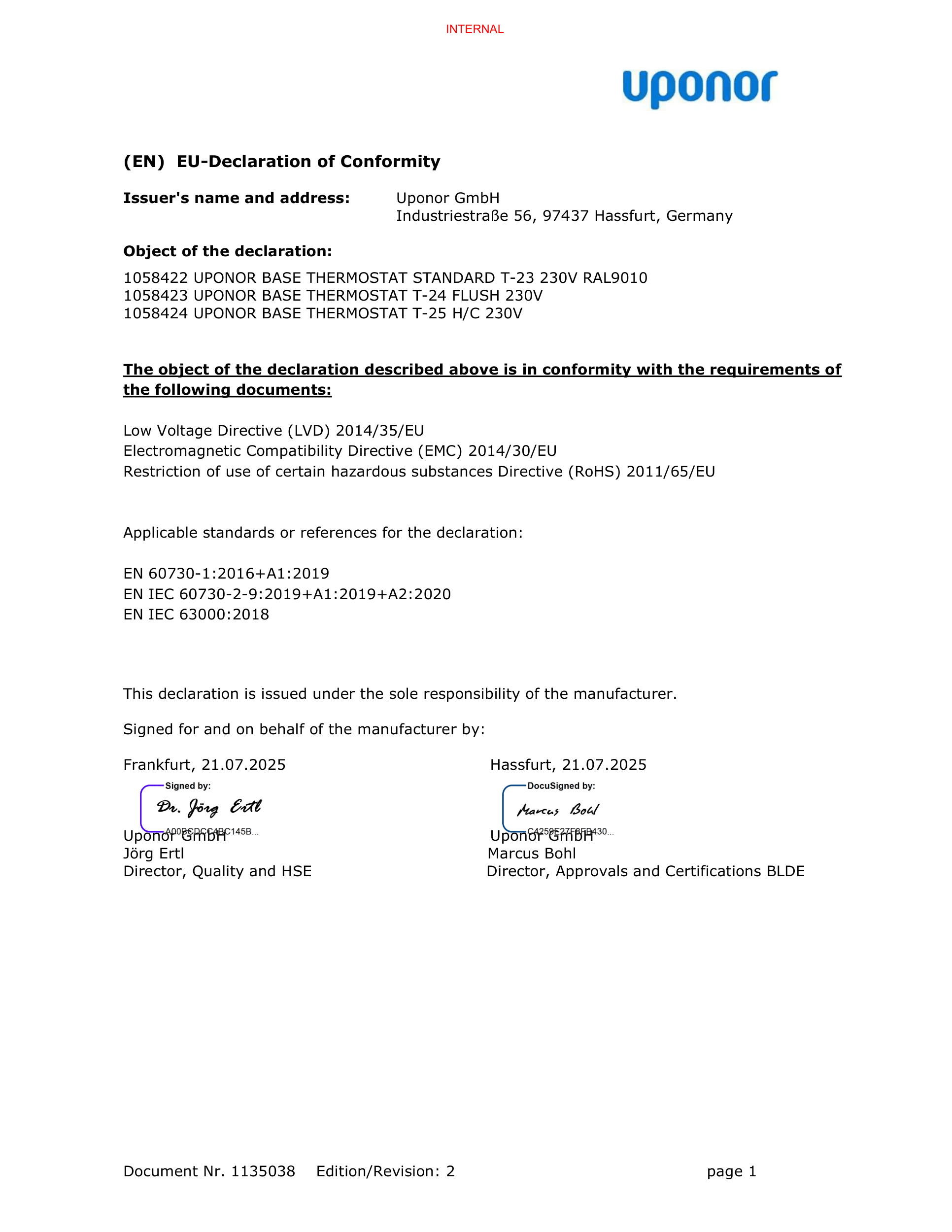 Uponor DoC BASE 1058422 INT
