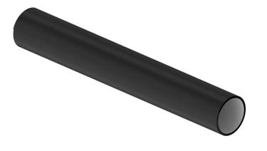 WEHOLITE PIPE 2640/2400 SN8 BLACK SPECIAL LENGTH PE