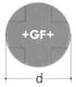 GF JRGURED cap lid DN50/DN65