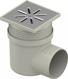 Uponor Aqua Ambient point drain inlet elb. standard 150mmx150mm FI 110
