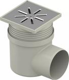 Uponor Aqua Ambient point drain inlet elb. standard