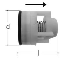 GF JRG valvola di non ritorno DN40/DN50
