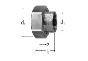GF JRG raccord union à filetage femelle DN50