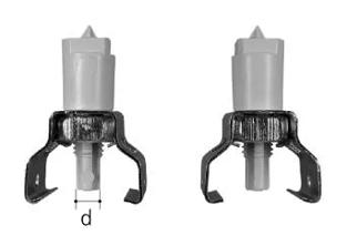 GF JRG Sanipex Fixing clip GIS profile M10
