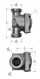 GF JRG tee to bypass mixing valve DN32