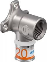 Uponor S-Press PLUS muurplaat M 20-Rp1/2"FT