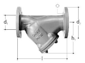 GF JRG filtro inclinato DN80