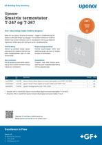 GF Uponor Nyhed Smatrix Thermostats T-247 and T-267_DK