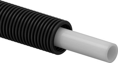 Uponor Aqua Pipe natur im Schutzrohr black 20x2,8 28/23 50m