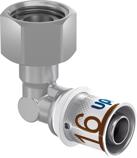 Uponor S-Press PLUS Коліно з нак. гайкою Geberit