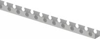 Uponor Fix Binario di fissaggio 9,9mm c/c20mm 2,5m