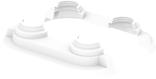 Uponor Smart Radi Stufen-Doppelrosette 14-20 white double