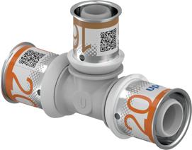 Uponor S-Press PLUS trójnik redukcyjny PPSU 20-16-20