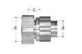 GF JRG Sanipex adattatore con cono 12x3/4"
