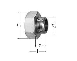 GF JRG Adapterstück DN20xDN15